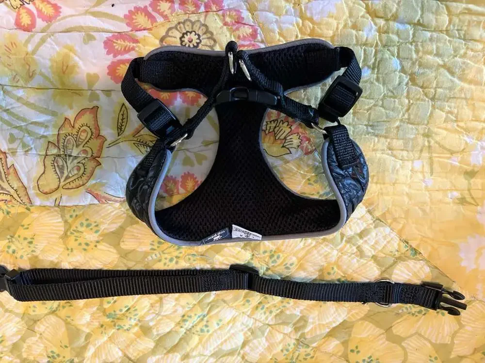 EUC Top Paw Reflective Mesh Dog Harness W/ Adjustable Straps, Black, X-Small